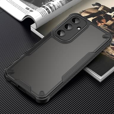 SKALO Samsung S25+ Armor Hybrid Frosted Cover - Sort