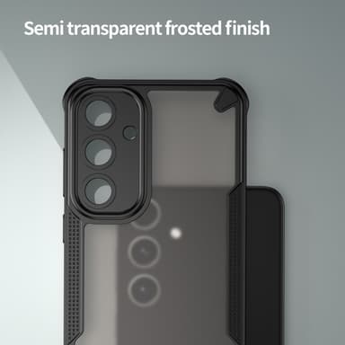 SKALO Samsung S25+ Armor Hybrid Frosted Cover - Sort