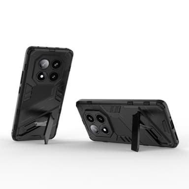 SKALO Xiaomi Redmi Note 14 Pro 5G Armor Hybrid Punk Cover - Sort