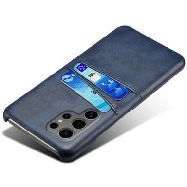 SKALO Samsung S25 Ultra PU-Læder Kortholder Cover - Blå