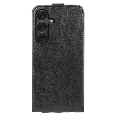 SKALO Samsung S25 Vertical Flip PU-Læder Flip Cover - Sort