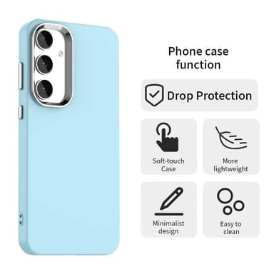 SKALO Samsung S25 Color TPU Metal Cover - Blå