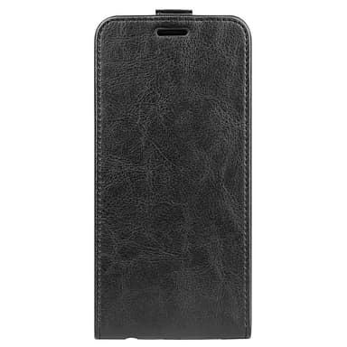 SKALO Samsung S25 Vertical Flip PU-Læder Flip Cover - Sort