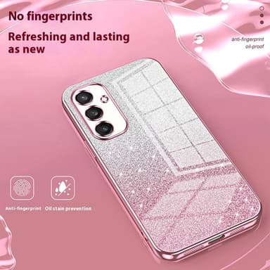 SKALO Samsung S25 Electroplating Glitter Cover - Pink