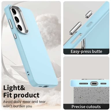 SKALO Samsung S25 Color TPU Metal Cover - Blå