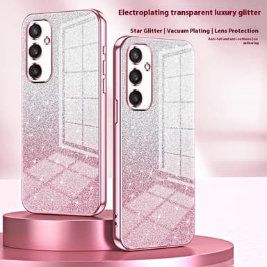 SKALO Samsung S25 Electroplating Glitter Cover - Pink