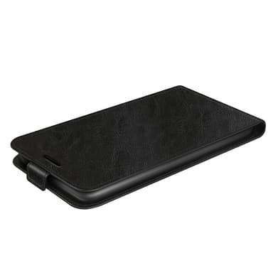 SKALO Samsung S25 Vertical Flip PU-Læder Flip Cover - Sort