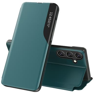 SKALO Samsung S25+ Clear View Window Cover - Grøn