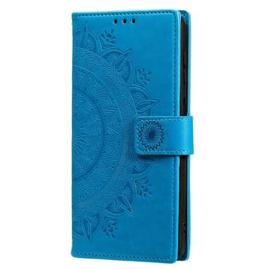 SKALO Samsung S25 Mandala Flip Cover - Blå