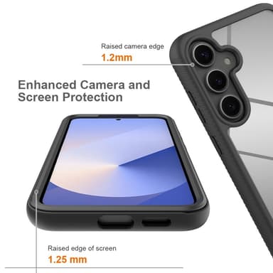 Til Samsung Galaxy S25 / S24 Case PC+TPU Støddæmpende Mobiltelefon Bagside