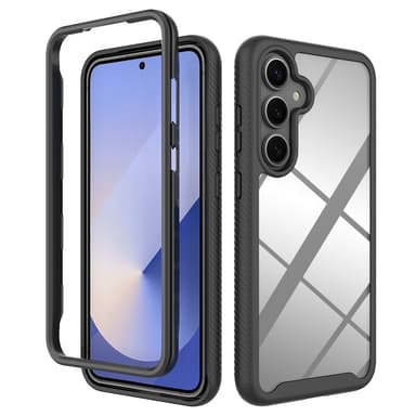 SKALO Samsung S25+ Shockproof Clear Hybrid Cover - Sort