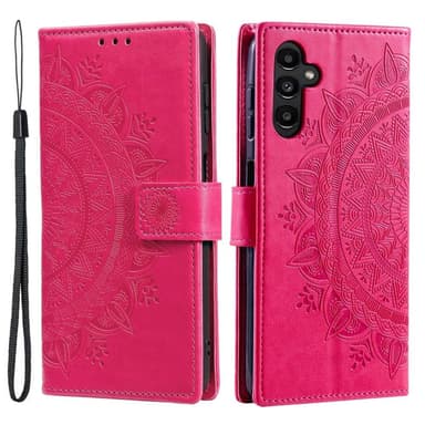 SKALO Samsung S25 Mandala Flip Cover - Cerise