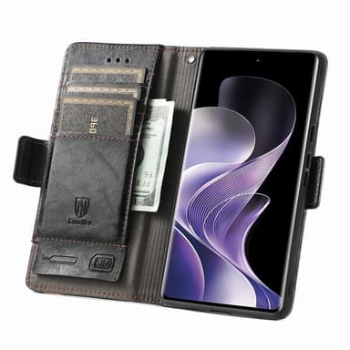 SKALO Xiaomi Redmi Note 14 Pro 5G CASENEO 002 Premium Flip Cover - Sort
