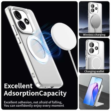 SKALO Xiaomi Redmi Note 14 5G Candy Series Hybrid Cover - Hvid
