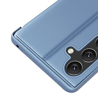 SKALO Samsung S25 Clear View Flip Cover - Blå
