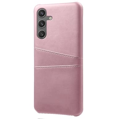 SKALO Samsung S25 PU-Læder Kortholder Cover - Rosa guld
