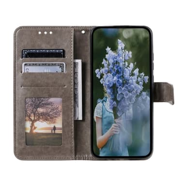 SKALO Samsung S25+ Mandala Flip Cover - Grå