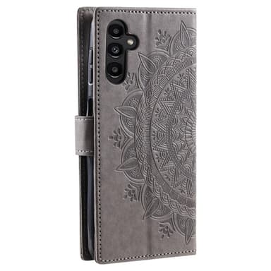 SKALO Samsung S25+ Mandala Flip Cover - Grå