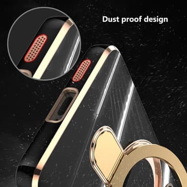 SKALO Samsung S25 Guldring Cover - Hvid