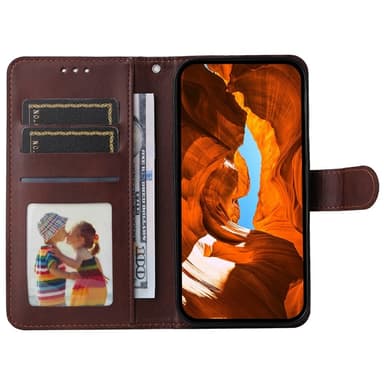 SKALO Xiaomi 15 Ultra 5G PU-læder Flip Cover - Brun