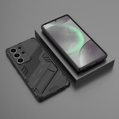 SKALO Samsung S25 Ultra Armor Hybrid Punk Cover - Sort