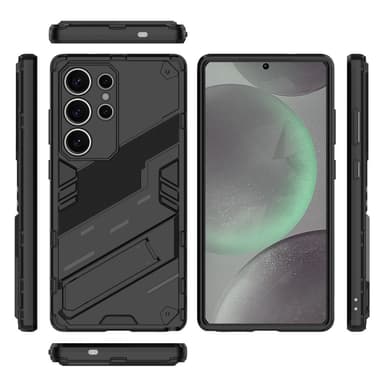 SKALO Samsung S25 Ultra Armor Hybrid Punk Cover - Sort