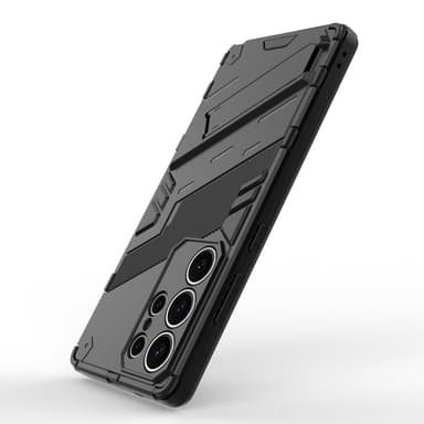 SKALO Samsung S25 Ultra Armor Hybrid Punk Cover - Sort