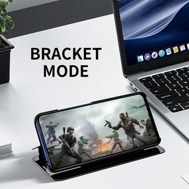 SKALO Xiaomi Redmi Note 14 Pro+ 5G Clear View Flip Cover - Blå