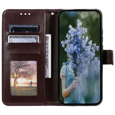 SKALO Xiaomi Redmi Note 14 5G Mandala Flip Cover - Brun