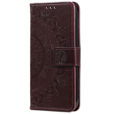 SKALO Xiaomi Redmi Note 14 5G Mandala Flip Cover - Brun