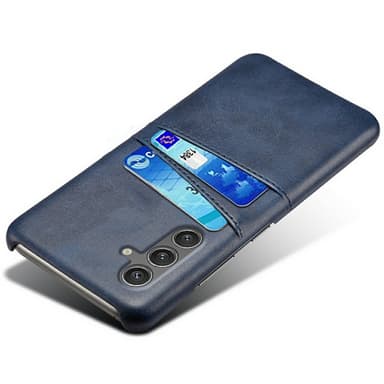 SKALO Samsung S25 PU-Læder Kortholder Cover - Blå