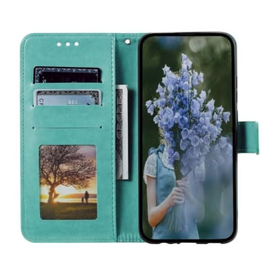 SKALO Xiaomi Redmi Note 14 Pro 5G Mandala Flip Cover - Turkis