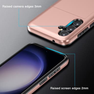 SKALO Samsung S25 Armor Kortholder Cover - Grøn