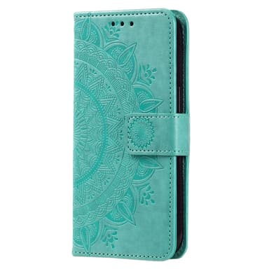 SKALO Xiaomi Redmi Note 14 Pro 5G Mandala Flip Cover - Turkis