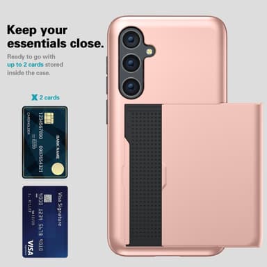 SKALO Samsung S25 Armor Kortholder Cover - Grøn