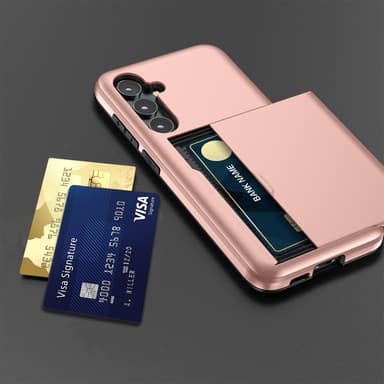 SKALO Samsung S25 Armor Kortholder Cover - Grøn