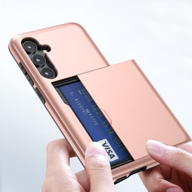 SKALO Samsung S25 Armor Kortholder Cover - Grøn