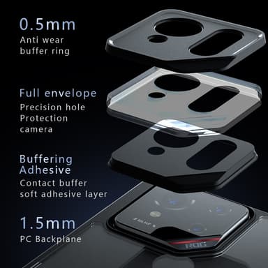 SKALO Asus ROG Phone 9 5G Skin-touch Hybrid Cover - Sort