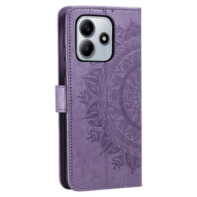 SKALO Xiaomi Redmi Note 14 5G Mandala Flip Cover - Lilla