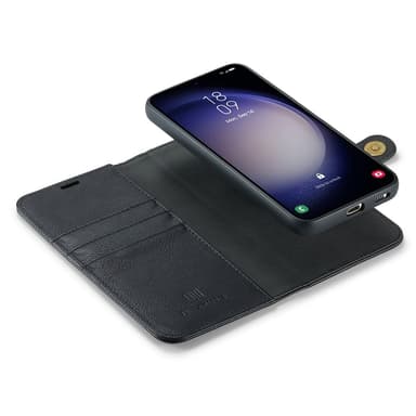 DG MING Samsung S25 2-i-1 Magnet Flip Cover - Sort