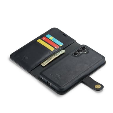 DG MING Samsung S25 2-i-1 Magnet Flip Cover - Sort