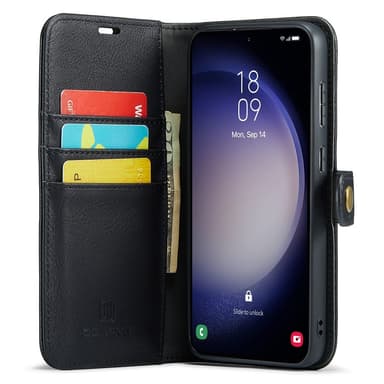 DG MING Samsung S25 2-i-1 Magnet Flip Cover - Sort