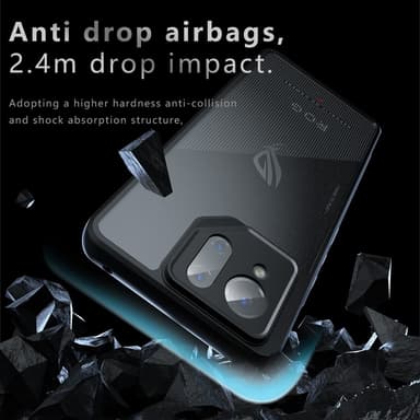 SKALO Asus ROG Phone 9 5G Skin-touch Hybrid Cover - Sort