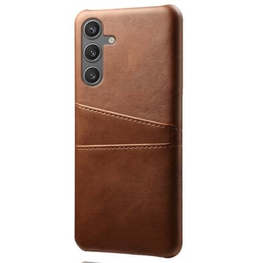 SKALO Samsung S25 PU-Læder Kortholder Cover - Brun