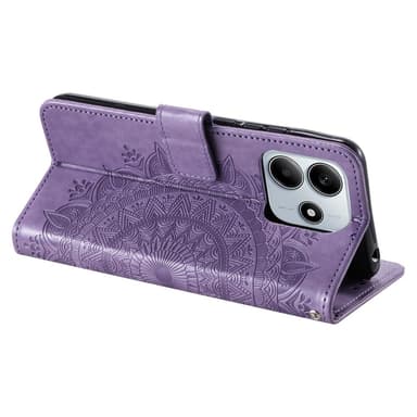 SKALO Xiaomi Redmi Note 14 5G Mandala Flip Cover - Lilla