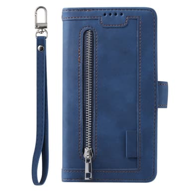 Til Google Pixel 9A Etui med Lynlåslomme og 9 Kortlommer