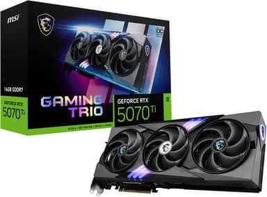 MSI GeForce RTX 5070 Ti 16G GAMING TRIO OC PLUS grafikkort (16GB GDDR7)