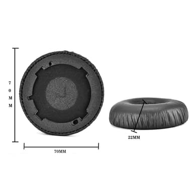 Udskiftningsørepuder 1 par til JBL TUNE 600 BTNC TUNE 600 BT NC T600 Sort