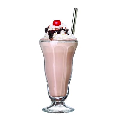 Milkshake sugerør i rustfrit stål 4 stk. + børste