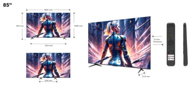 TCL 85" C75B 4K QLED TV (2024)